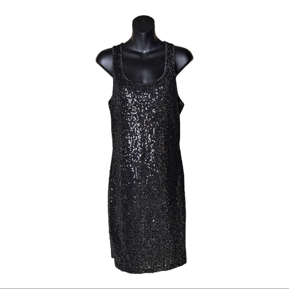 Romeo & Juliet Couture Contrasting Sparkle Tank Dress